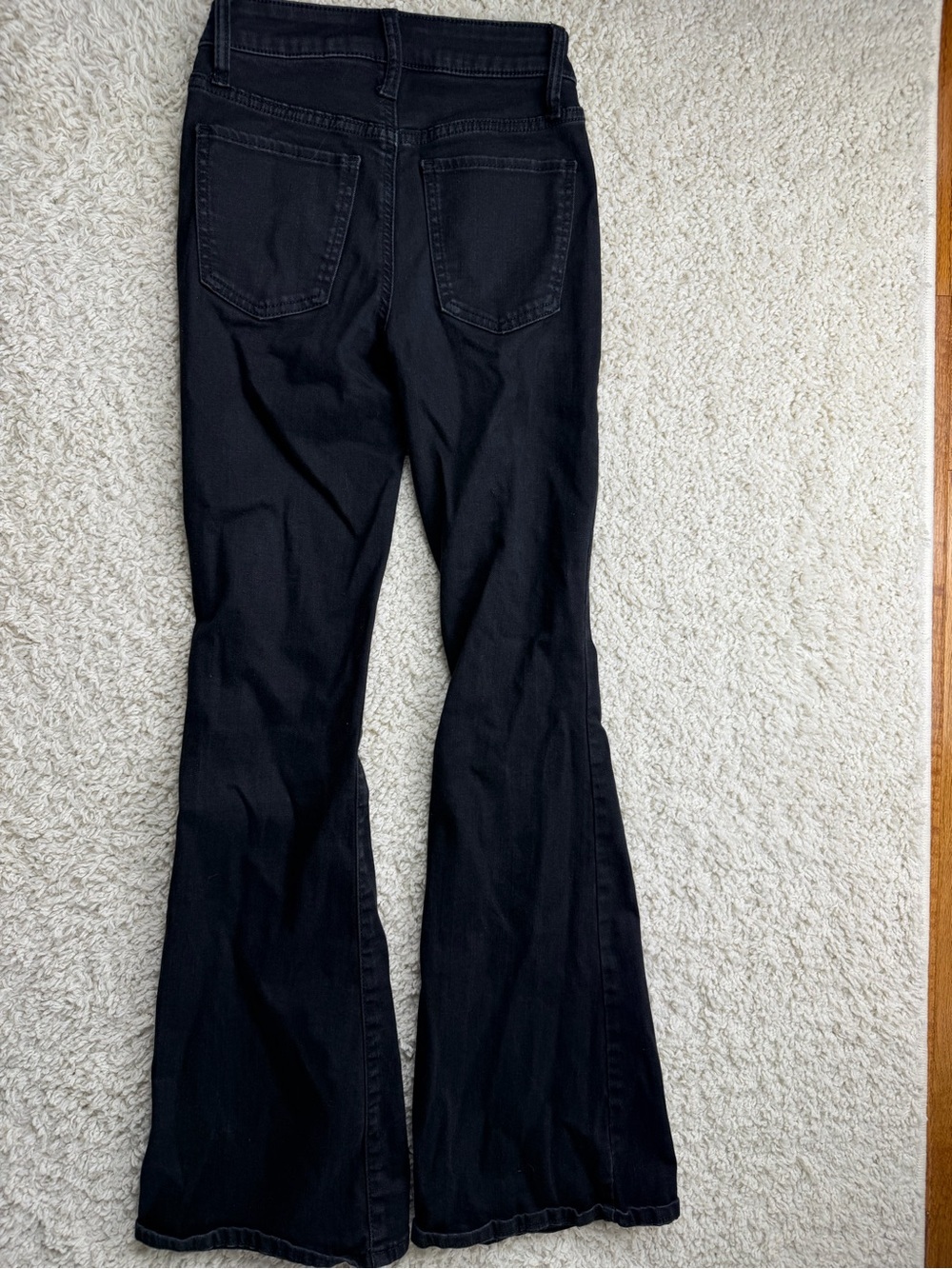 Size 0 SO Black High-Rise Flared Jeans - Picture 2 of 7